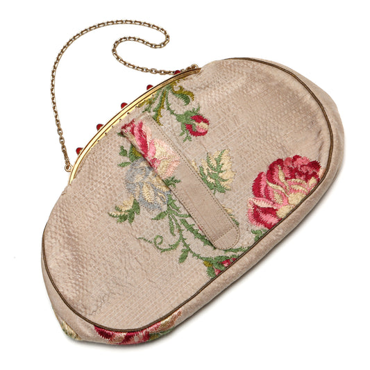 Embroidered Purse and Compact Set