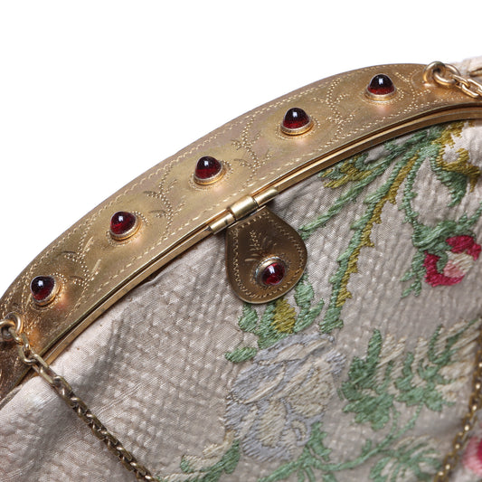 Embroidered Purse and Compact Set