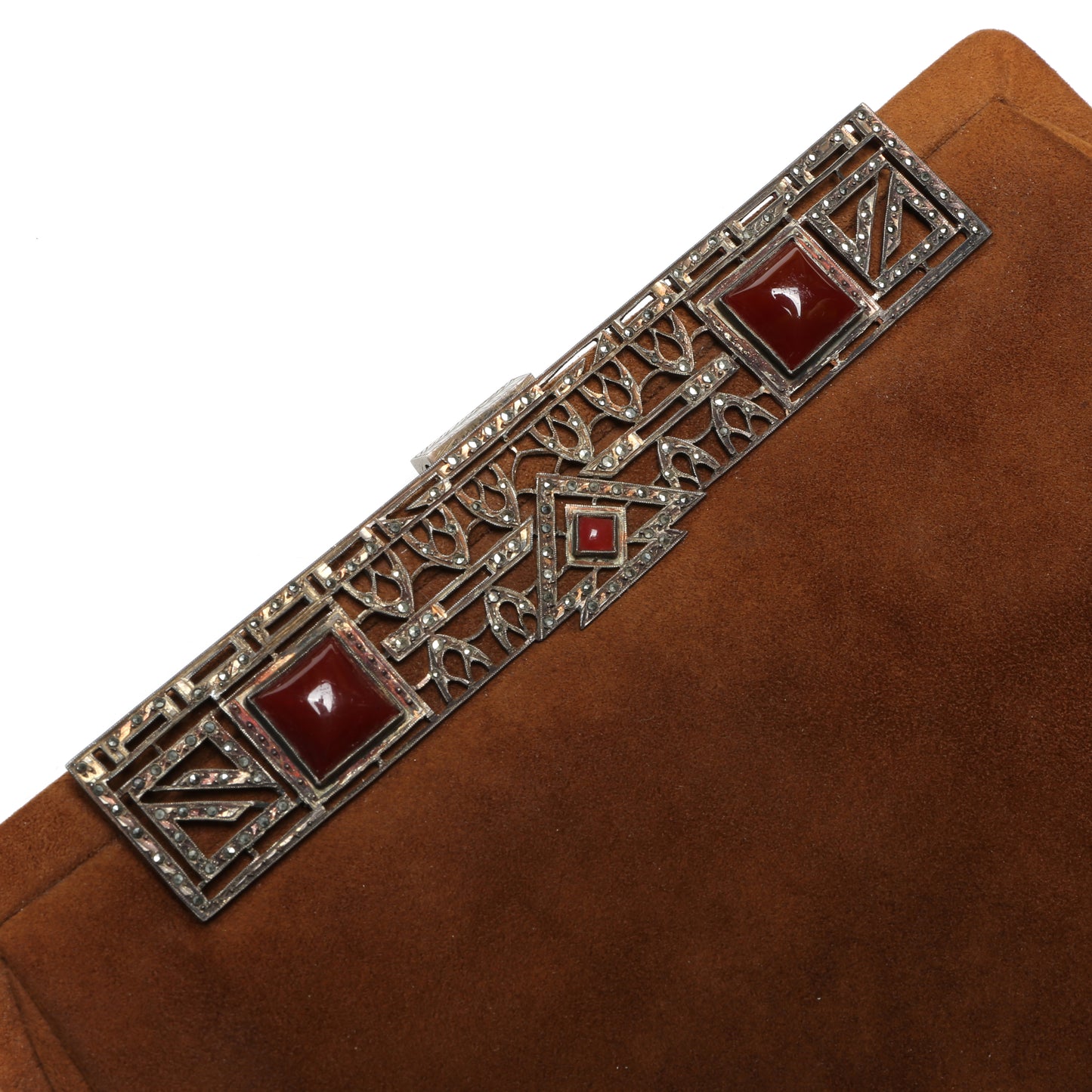 Doeskin Marcasite Purse
