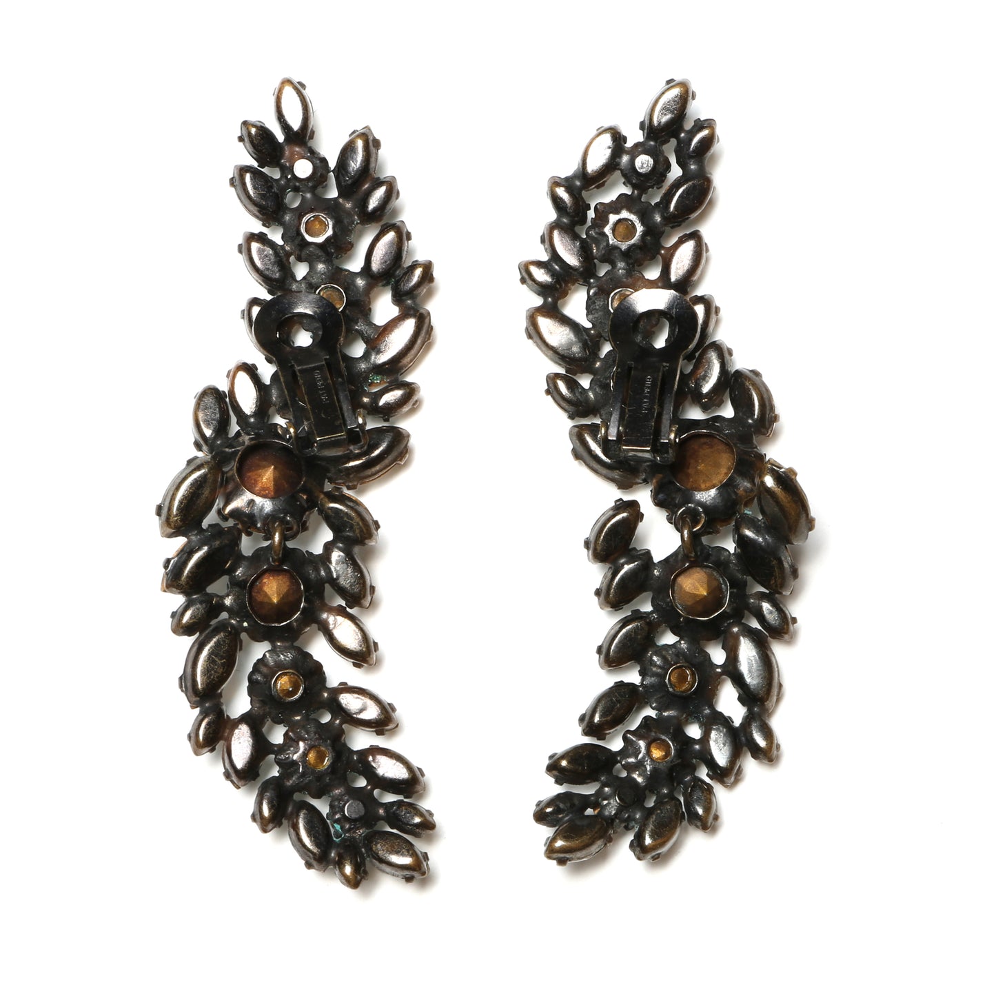 Schreiner Articulated Diamanté Earrings