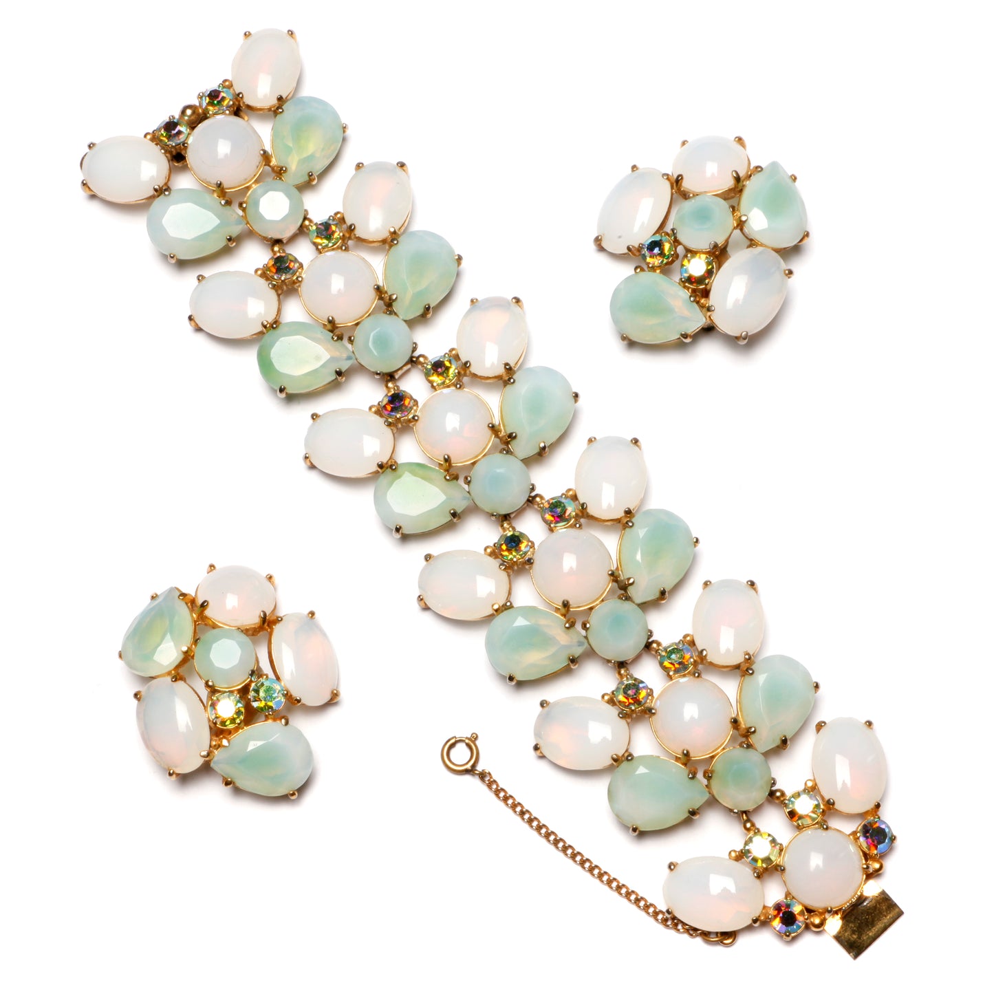 Schiaparelli Green and White Set