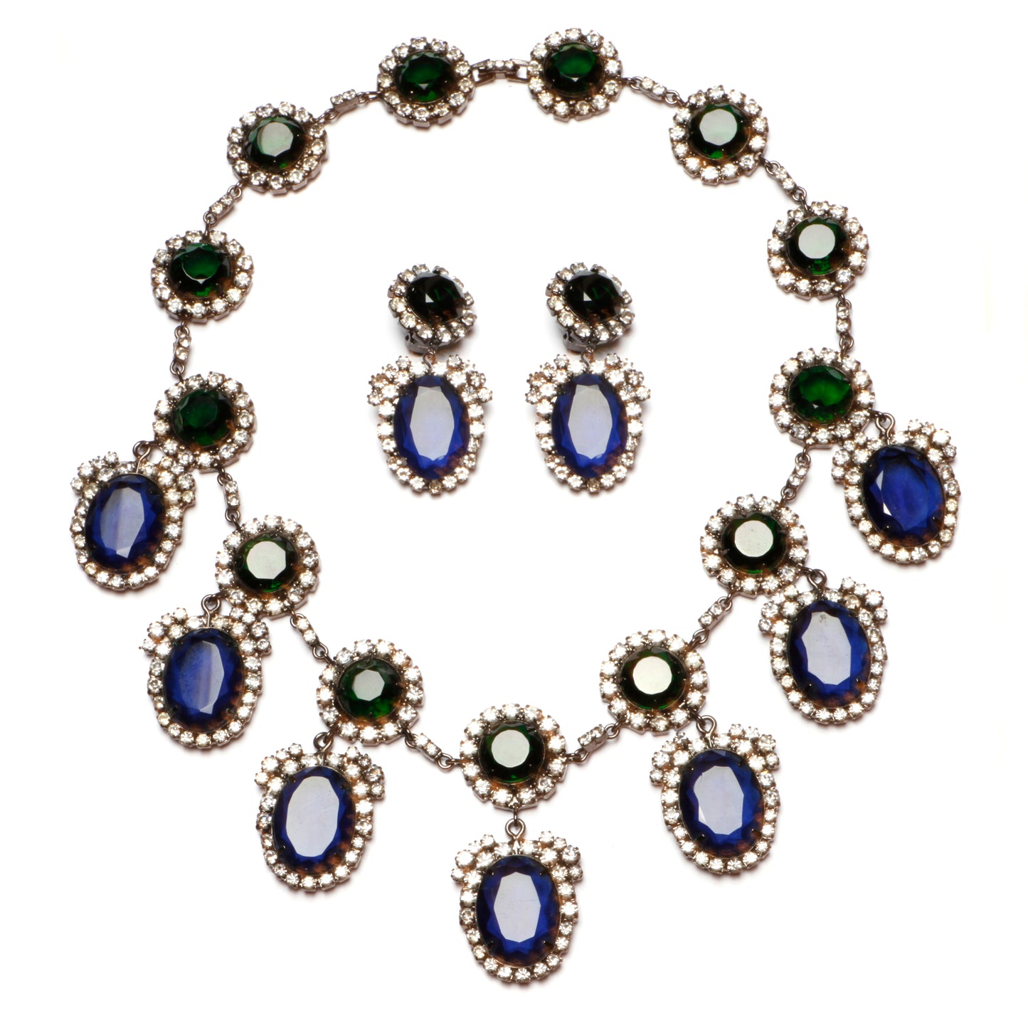 Kenneth Lane Emerald and Sapphire Set