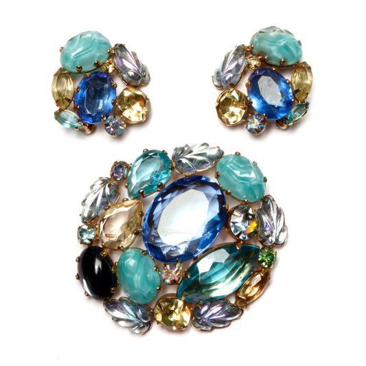 Hattie Carnegie Blue Set