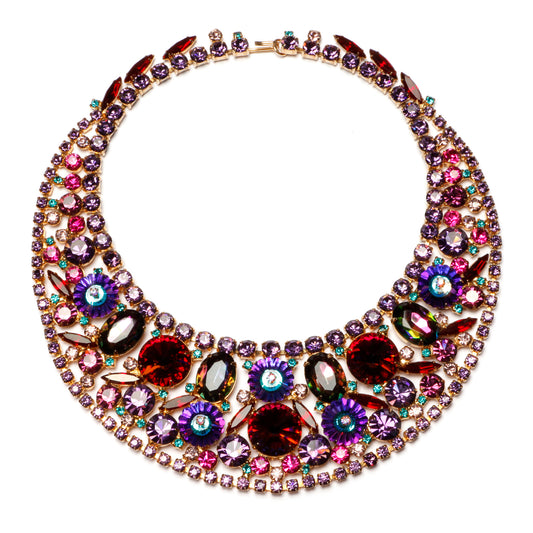 Juliana Purple Bib Necklace