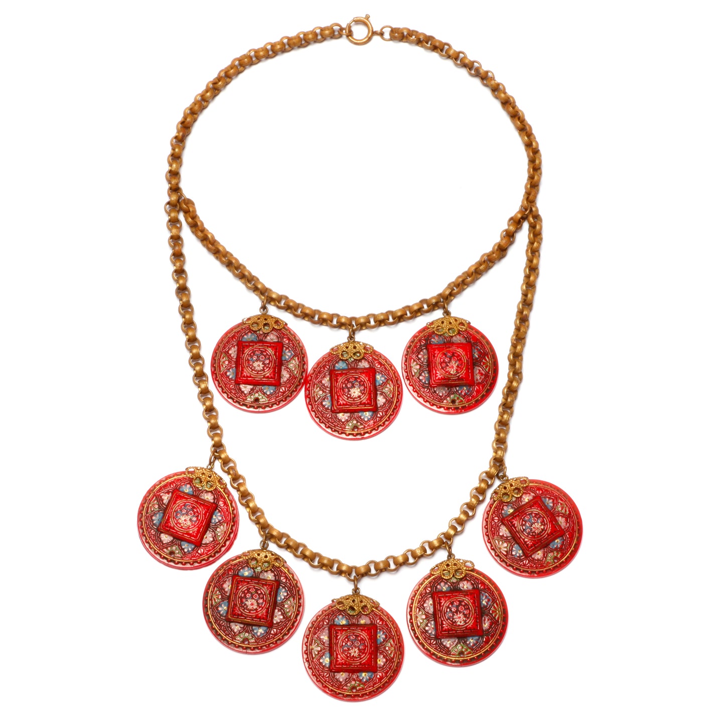 Moroccan Tiled Pendant Necklace