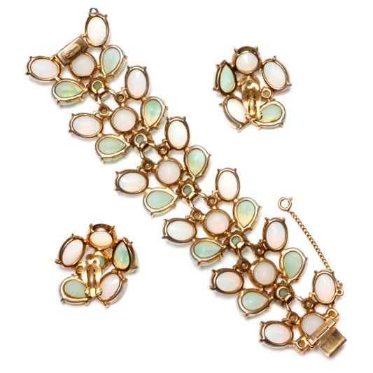 Schiaparelli Green and White Set