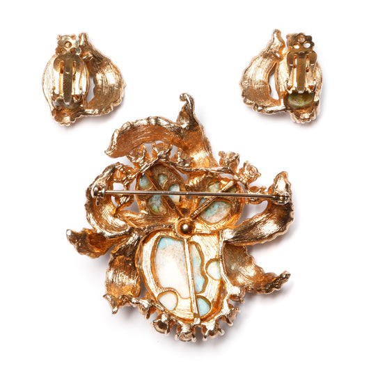 Organic Diamante and Turquoise Set