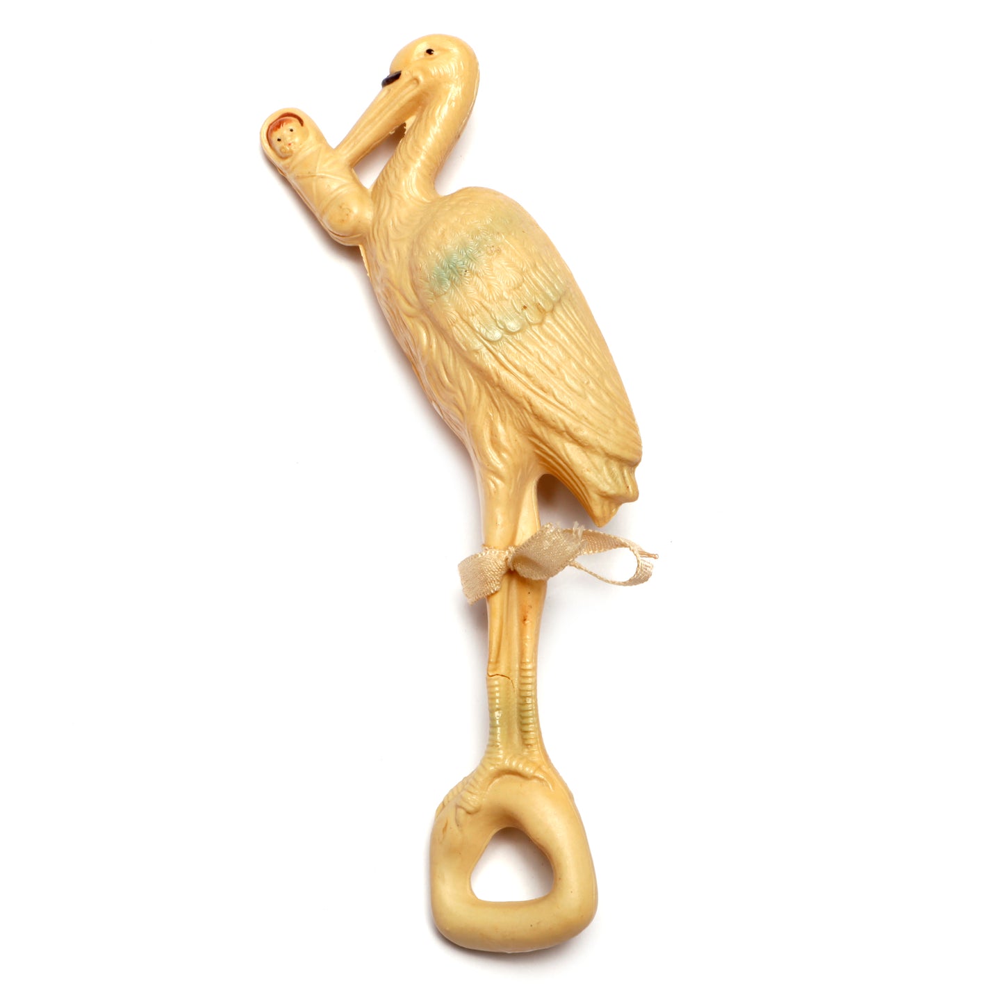 Stork Baby Rattle