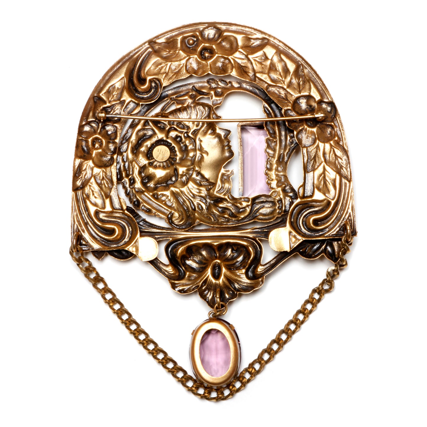 Joseff Gibson Girl Large Brooch