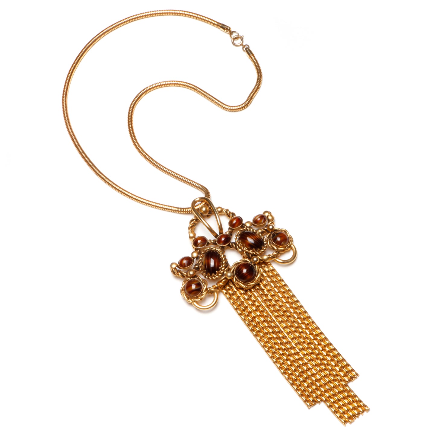 Pendant Fringe Necklace