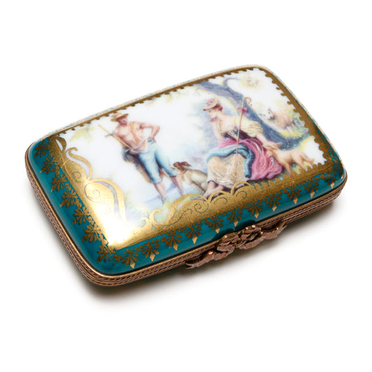 Limoges Porcelain Pillbox