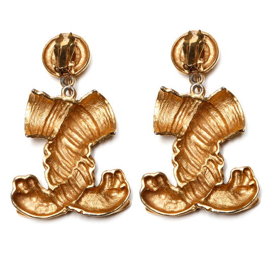 Etruscan Style Panther Earrings