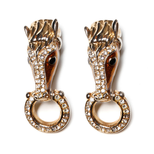 Ornate Horse Earrings