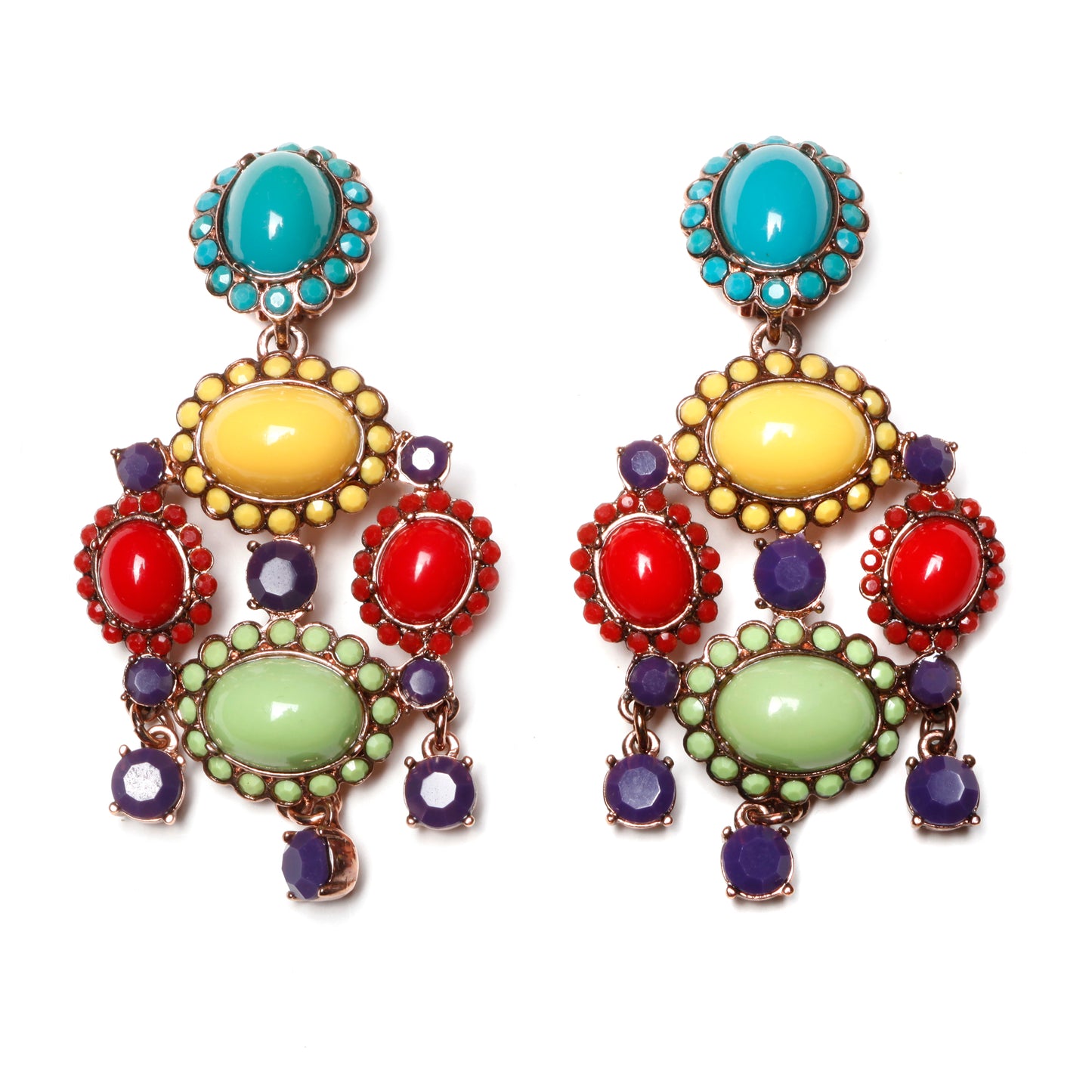 Oscar De La Renta Dangly Earrings