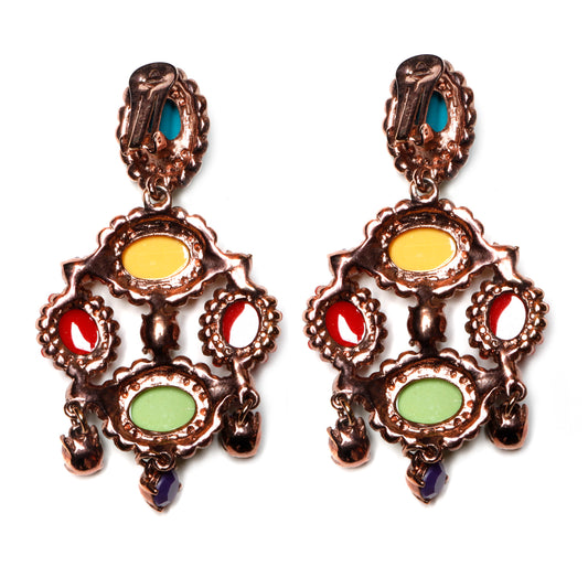 Oscar De La Renta Dangly Earrings