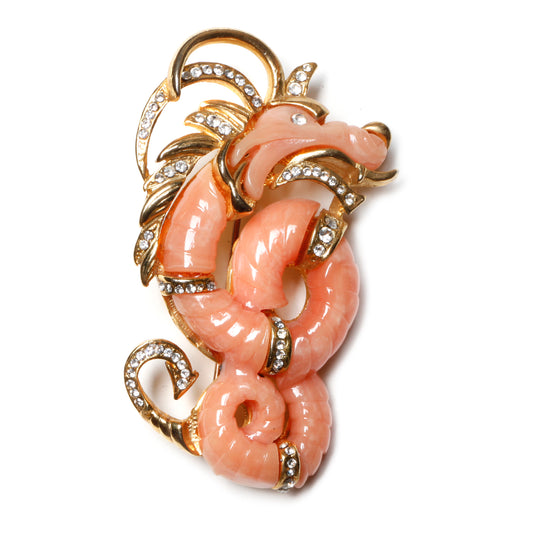 Diamanté Dragon Pin