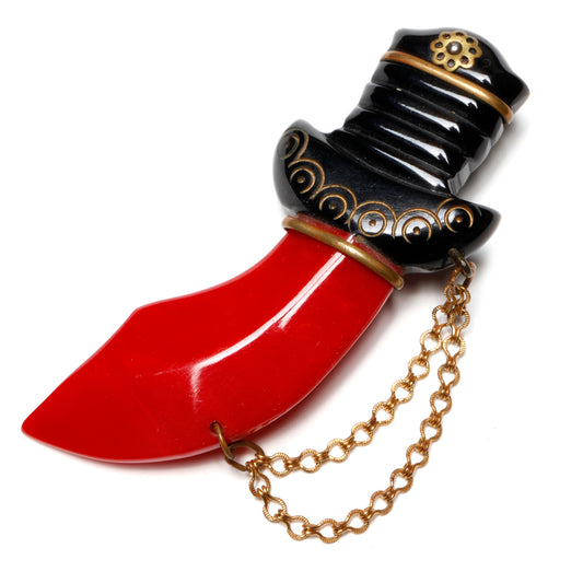 Bakelite Sword Pin