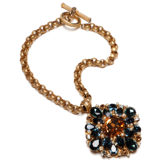 Miriam Haskell Large Pendant Necklace