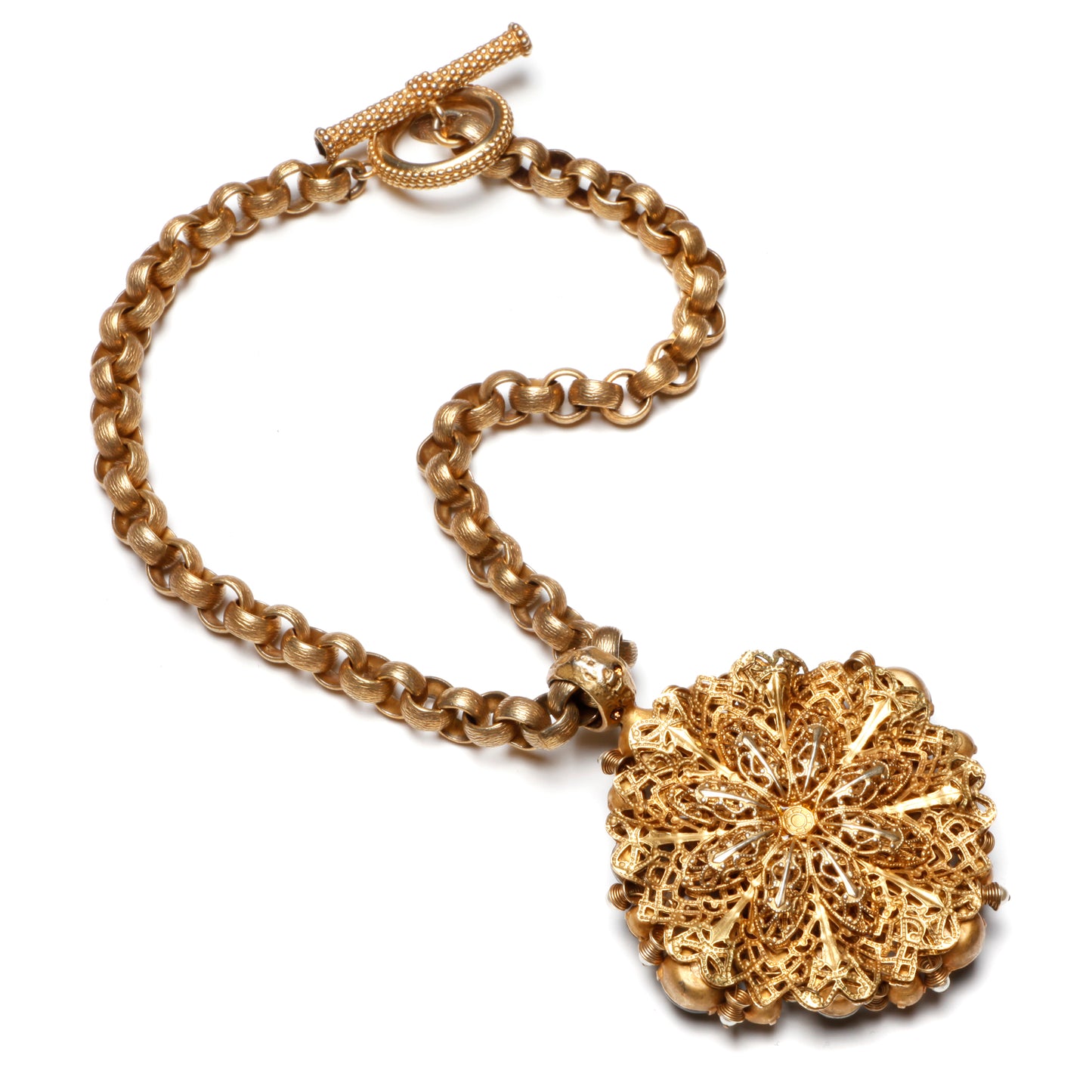 Miriam Haskell Large Pendant Necklace