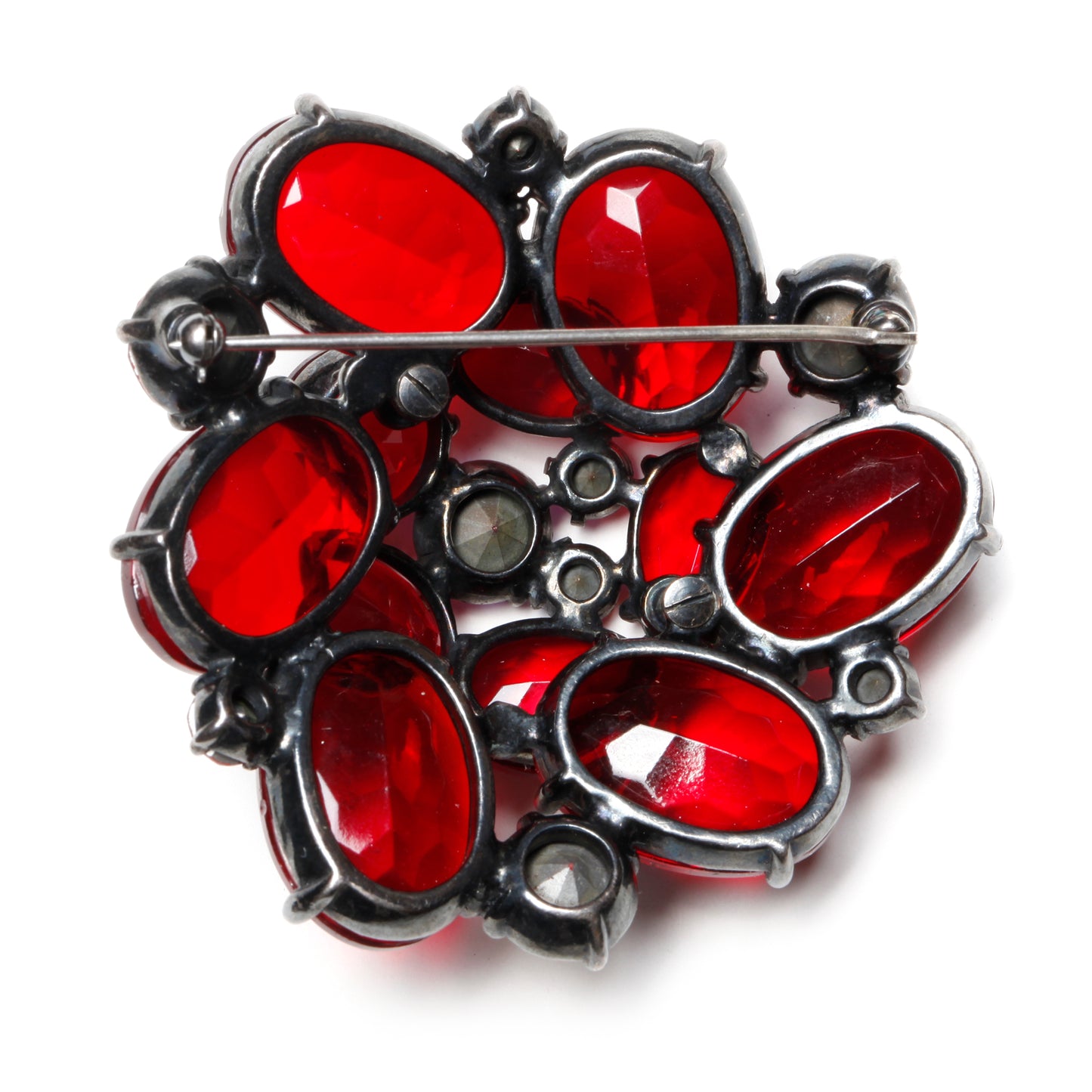 Schiaparelli Red Glass Brooch