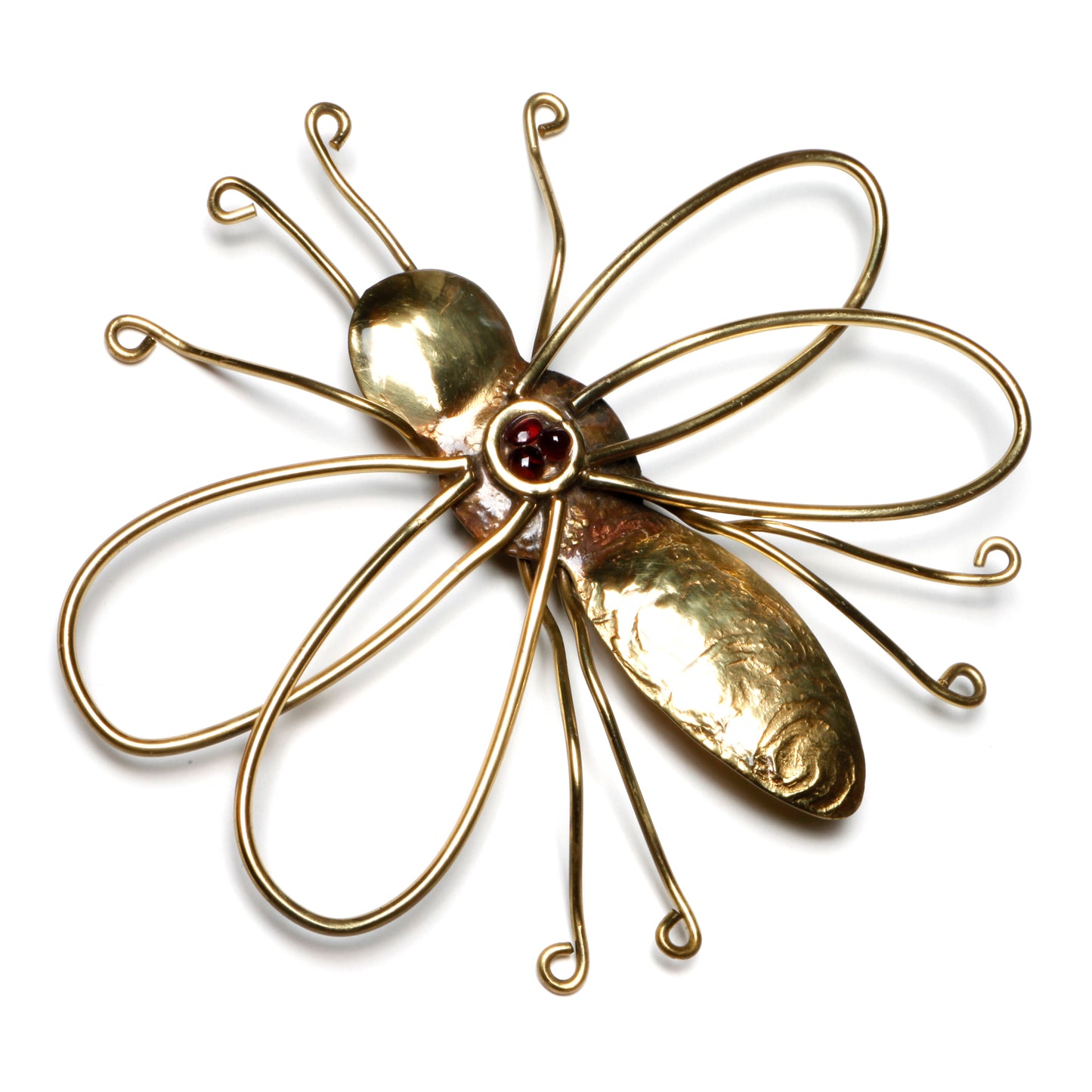 Large Artisanal Bug Brooch