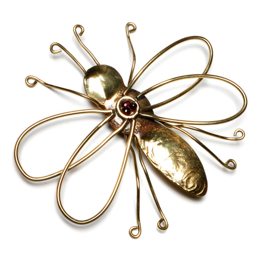 Large Artisanal Bug Brooch