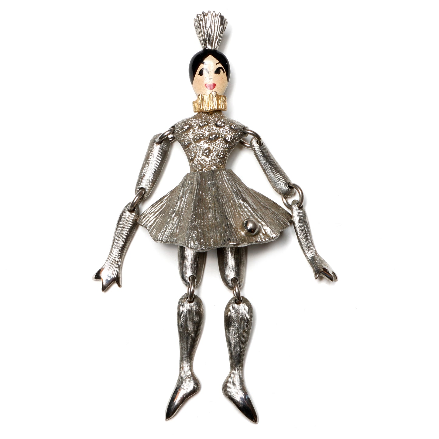 Polcini Articulated Queen Brooch