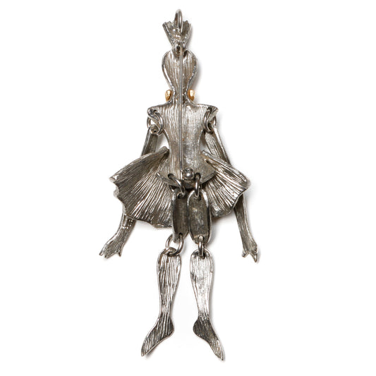 Polcini Articulated Queen Brooch