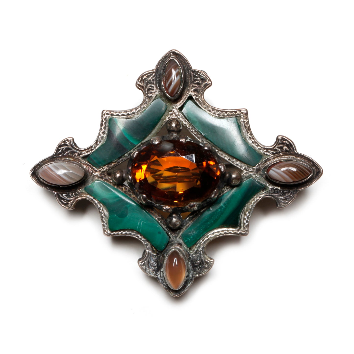 Victorian Scottish Cairngorm Brooch