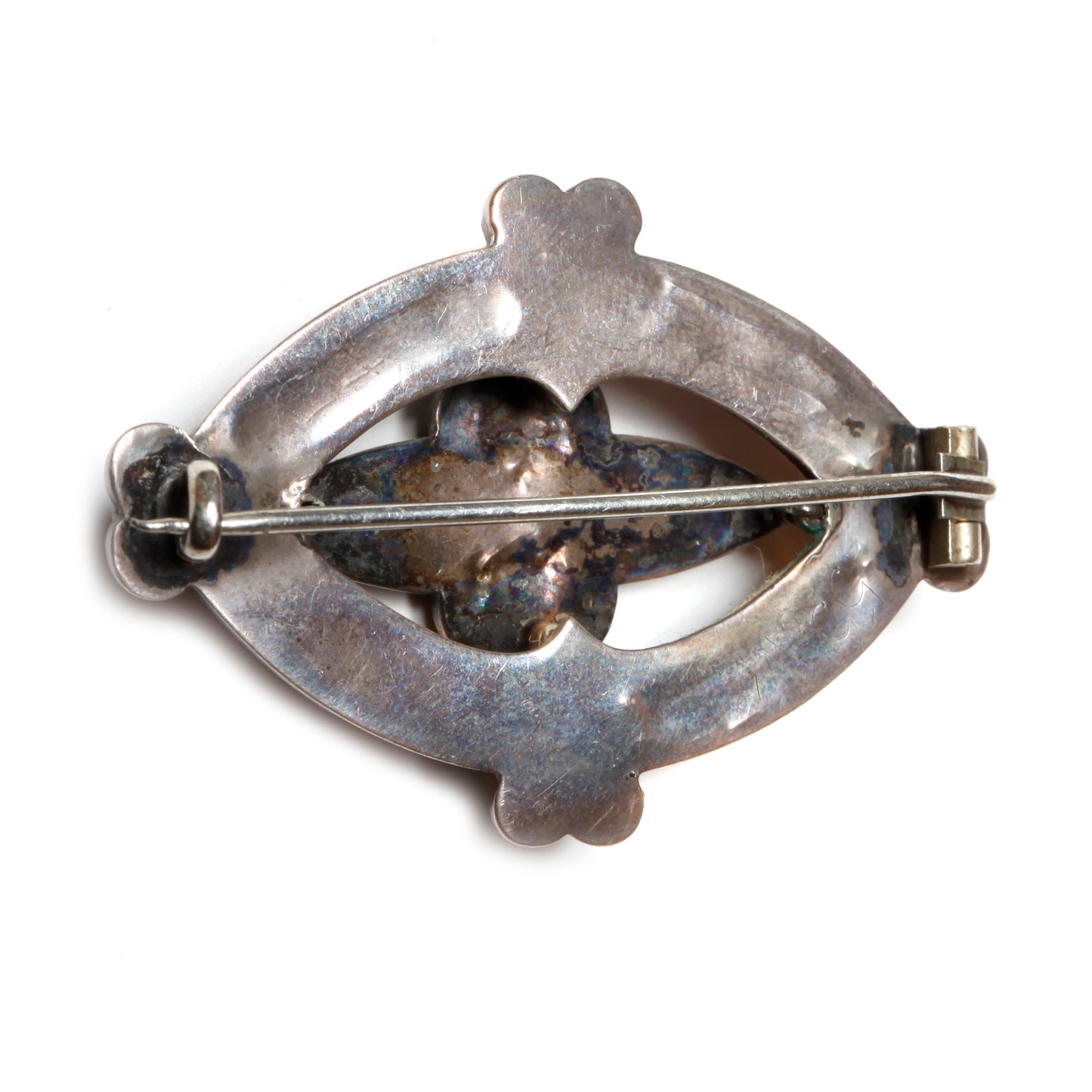 Victorian Scottish Openwork Oval Brooch