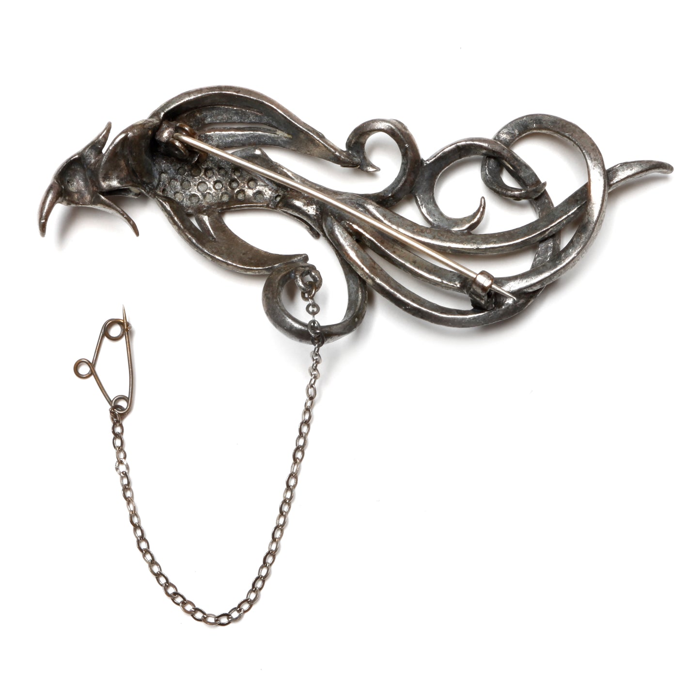 Phoenix Marcasite Brooch