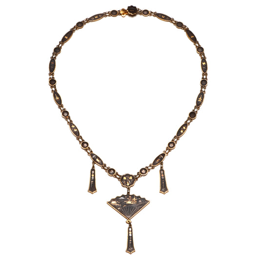 Niello Fan Necklace