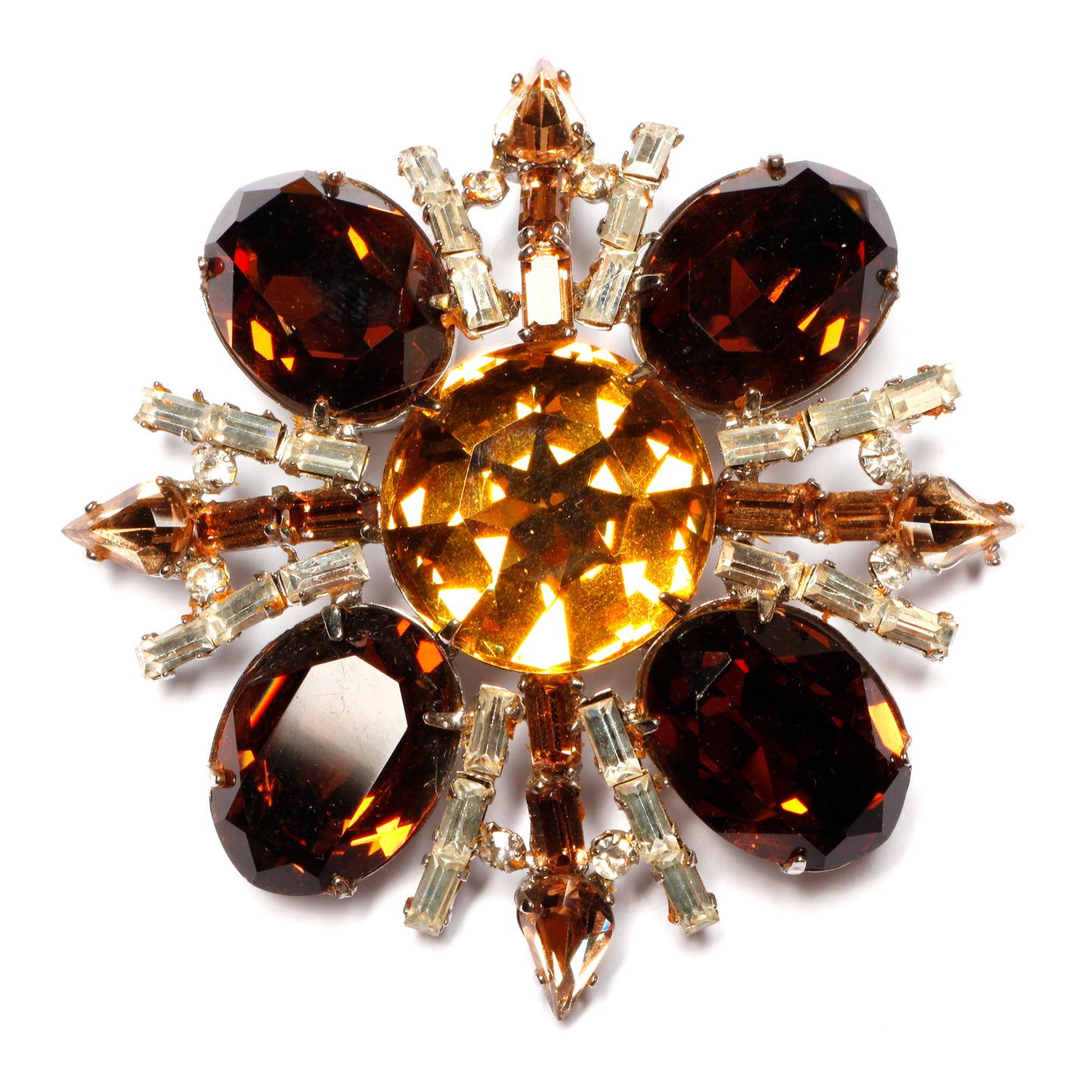 Schreiner Sunburst Brooch