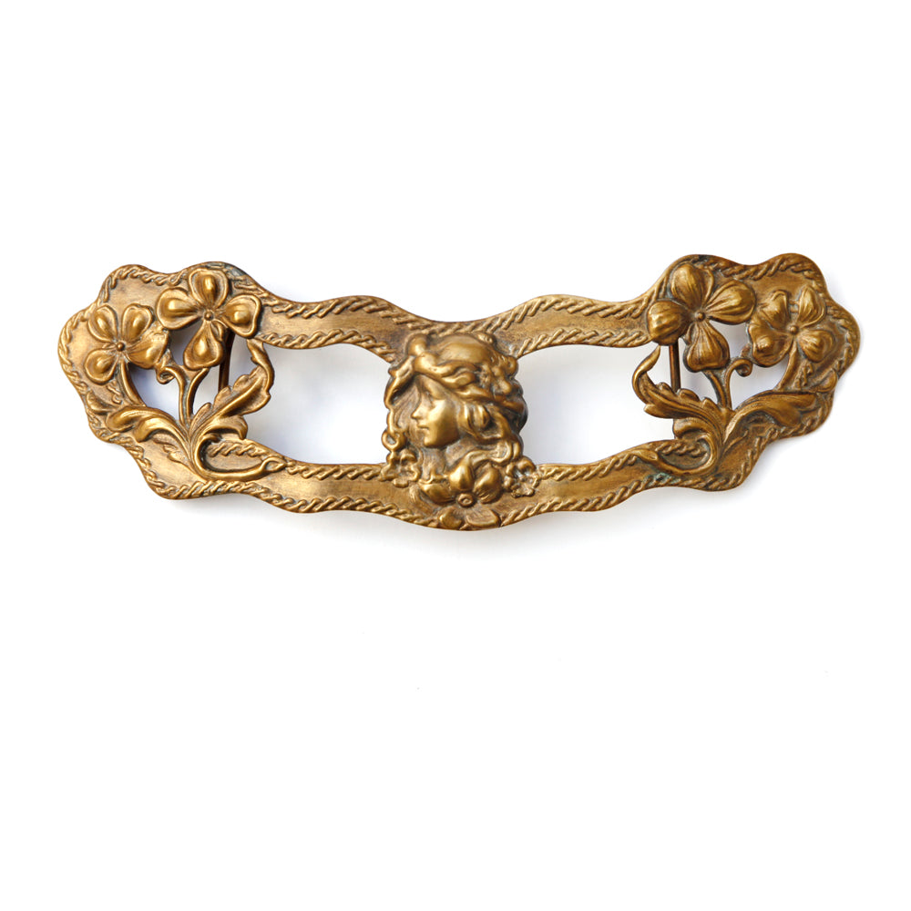 Victorian Bronze Belt Buckle
