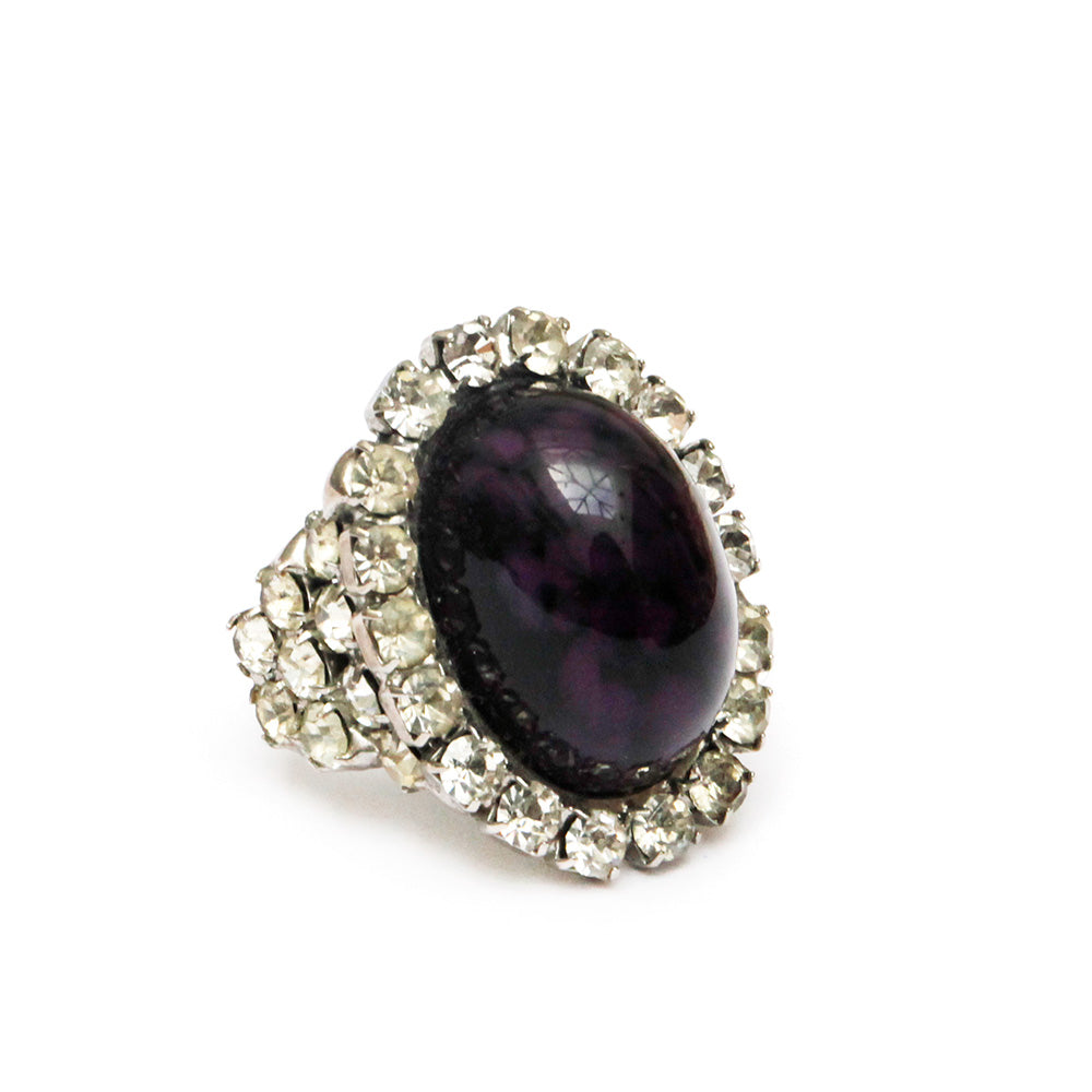 Sorrell Purple Cabochon Ring