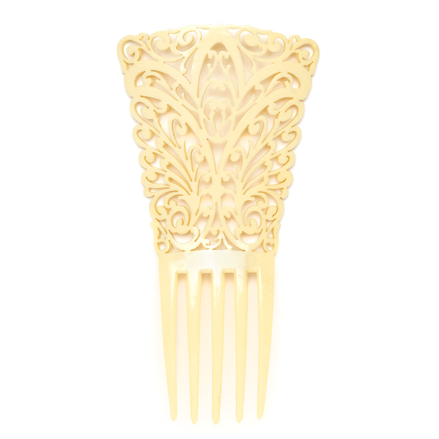 Victorian Bone Openwork Hair Comb