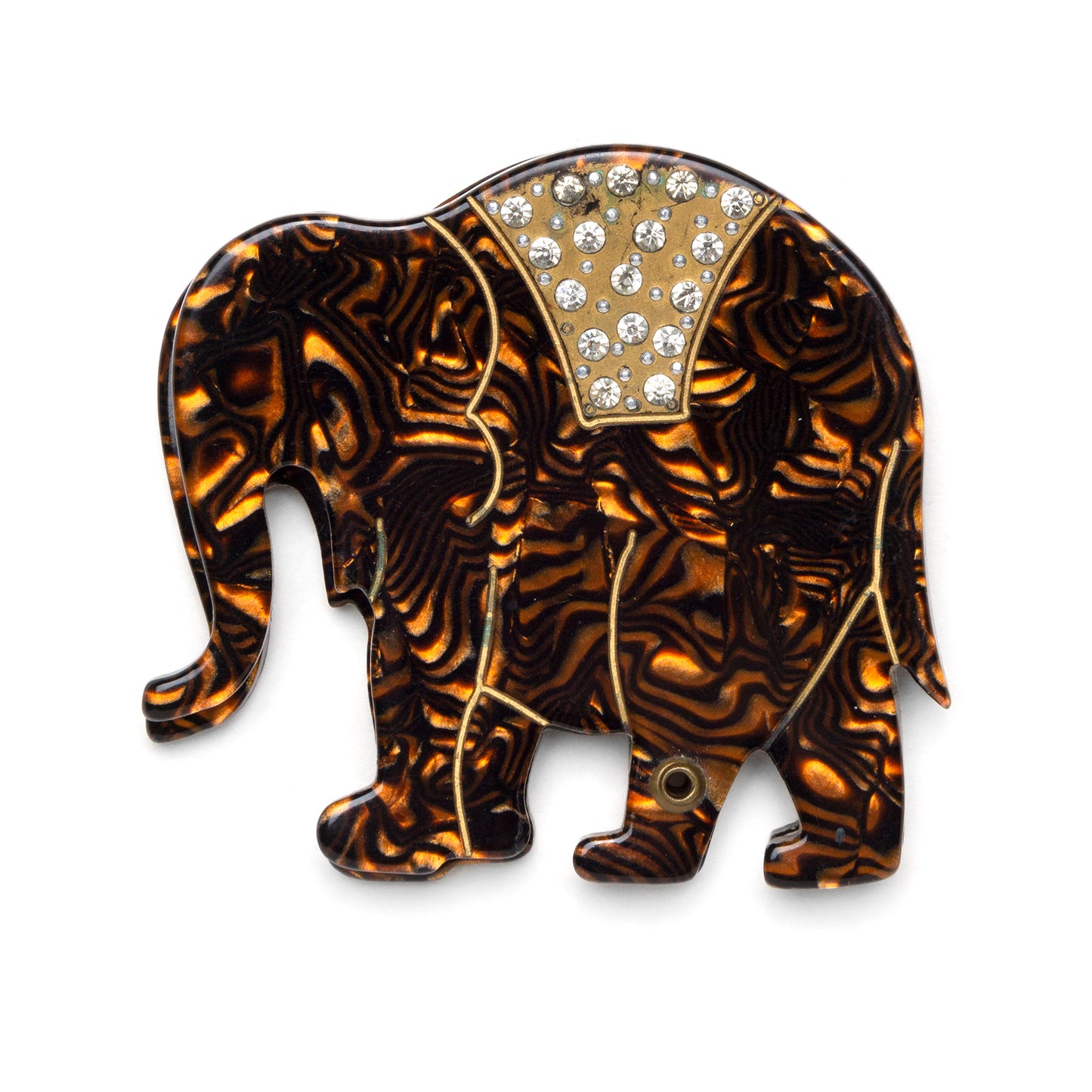 1950s Brown Elephant Swivel Mirror