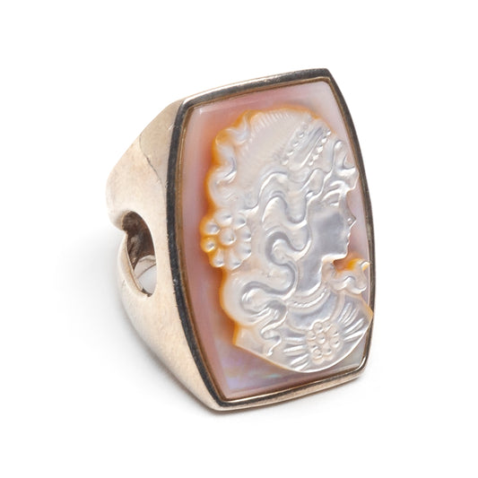 MOP Figural Bust Ring