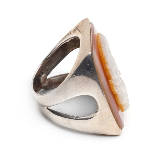 MOP Figural Bust Ring