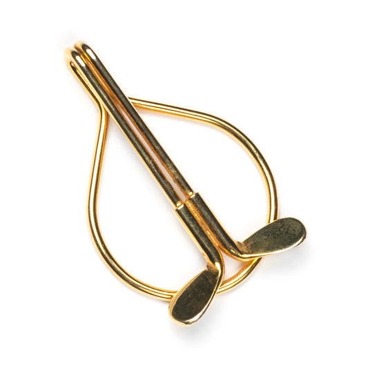 Gold Golf Money Clip