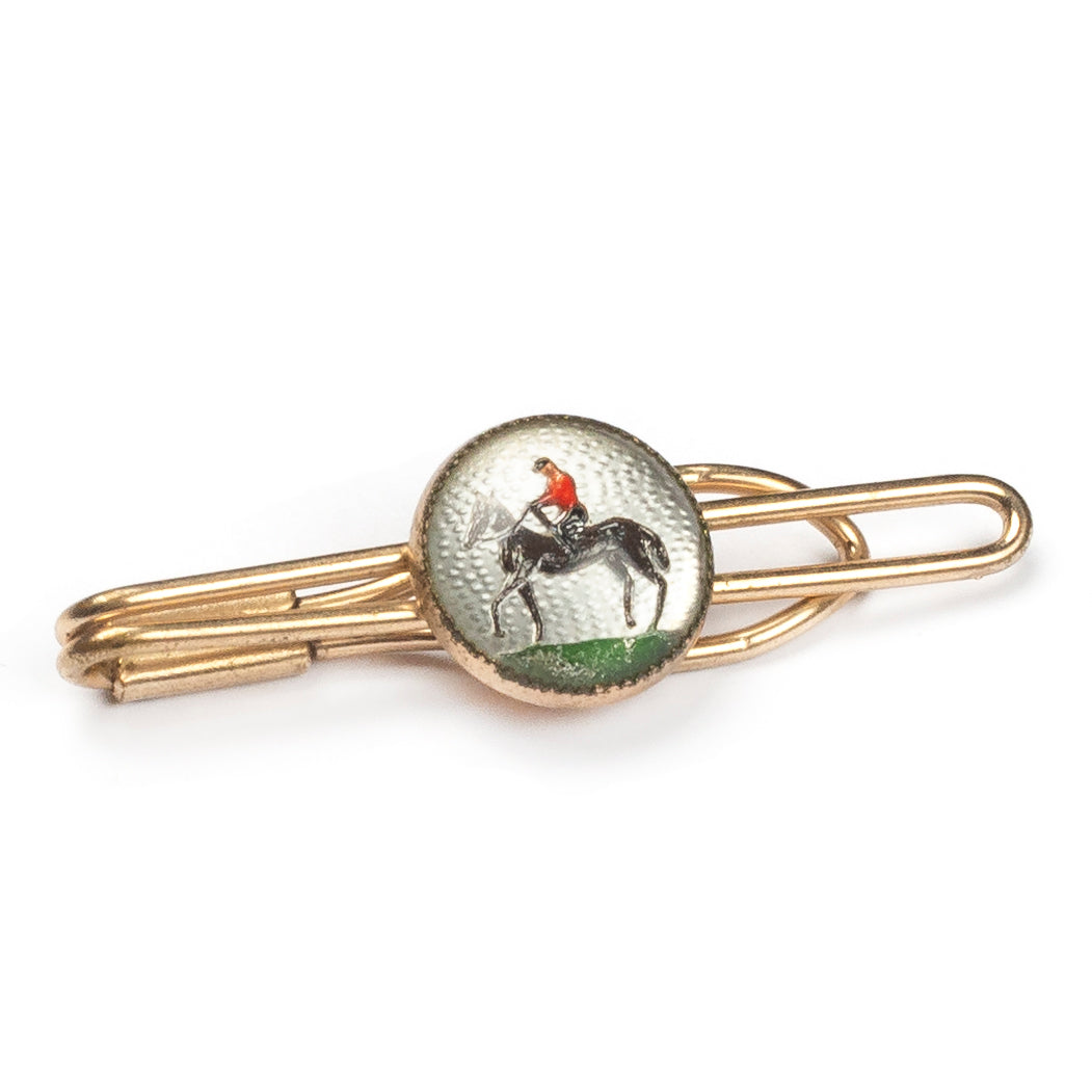 Horse Riding Tie Clip