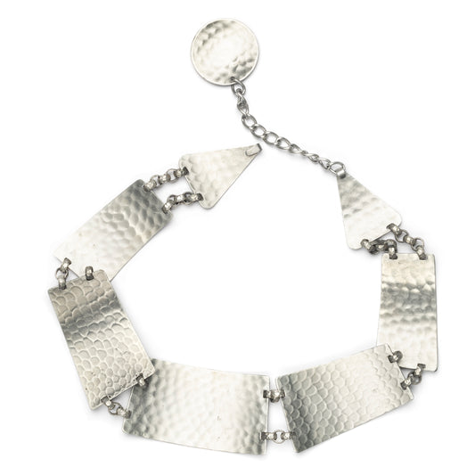 Arts and Crafts Rose Etched Belt