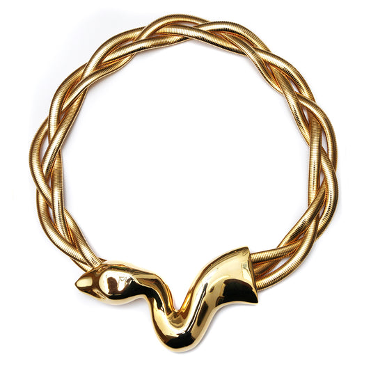 Alexis Kirk Gold Snake Belt