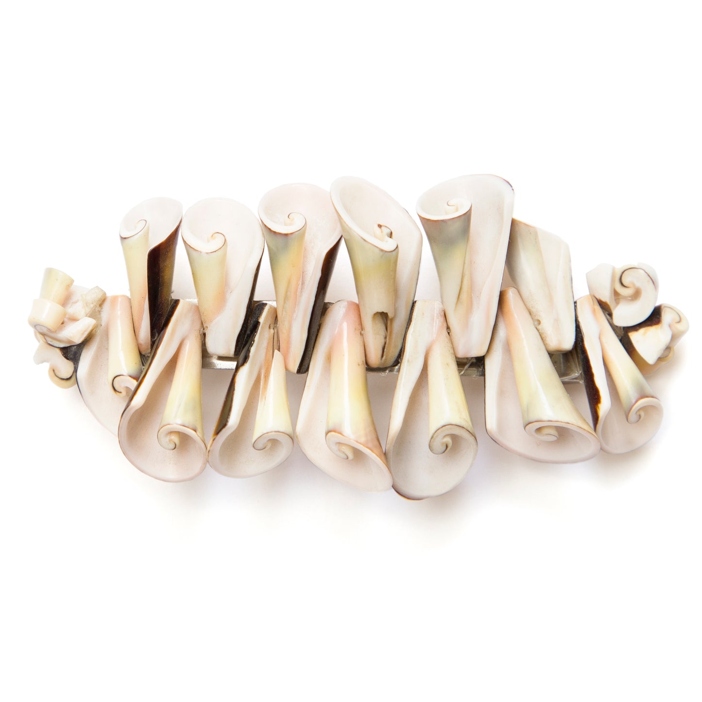 1950s Swirled Shell Hair Clip