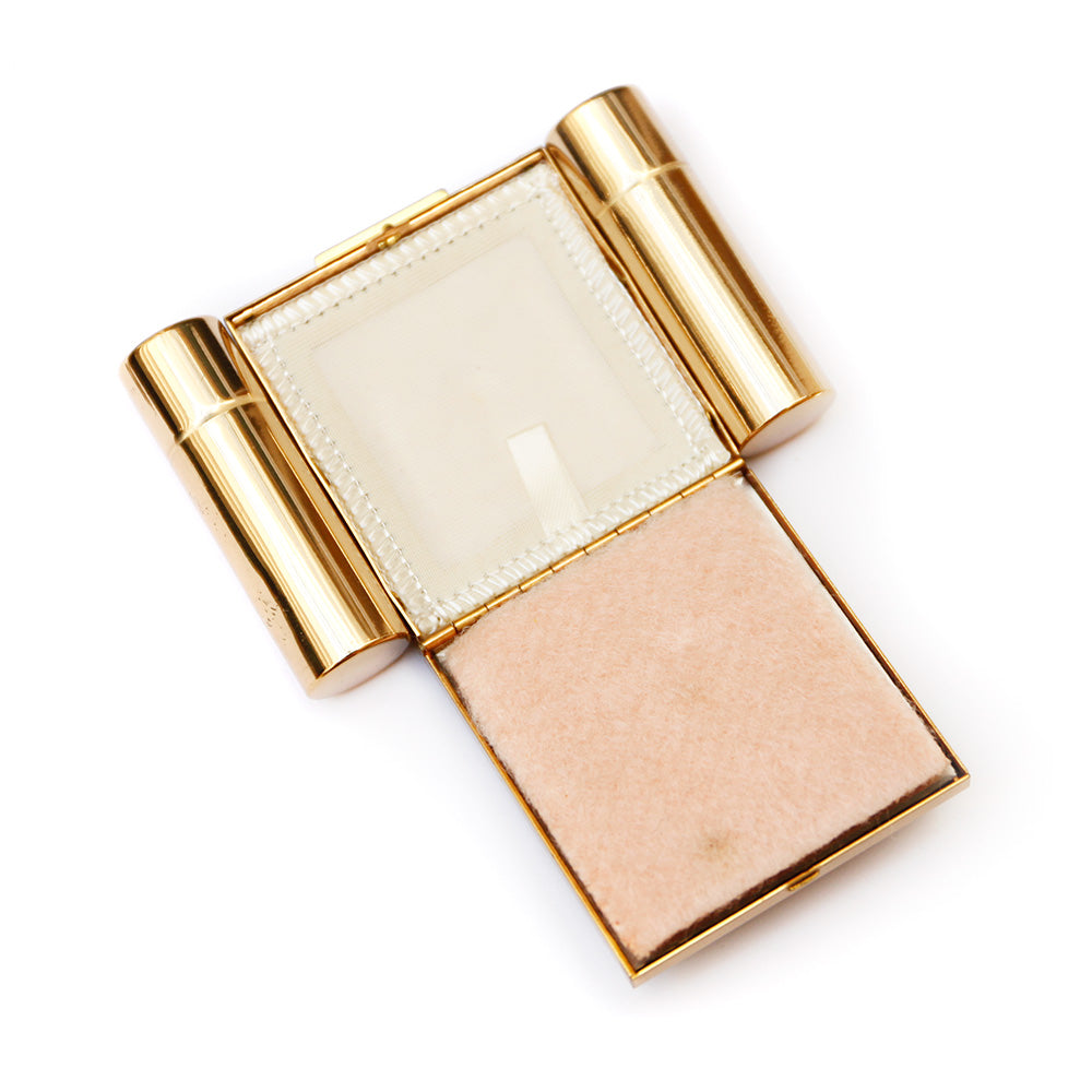 1950s Gold Confetti Compact