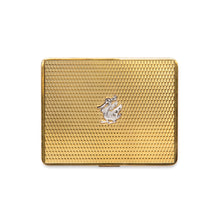 Load image into Gallery viewer, 1950s Gold Compact with Diamanté Duck