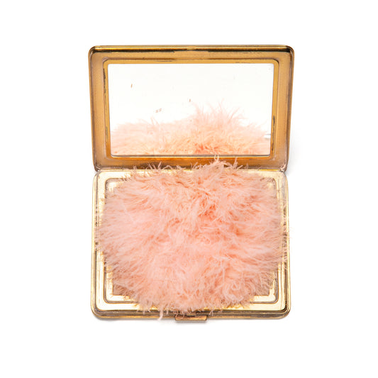 1950s Gold Compact with Diamanté Duck