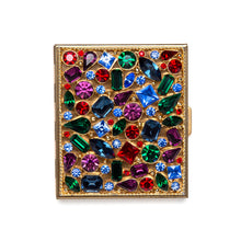 Load image into Gallery viewer, 1950s Jewel Encrusted Mirror Case