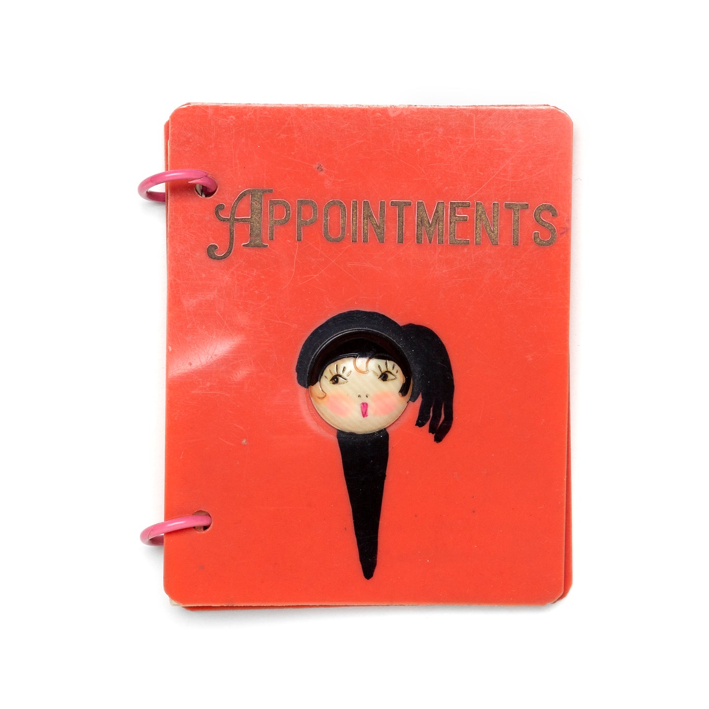 1940s Pink Plastic Appointment Book