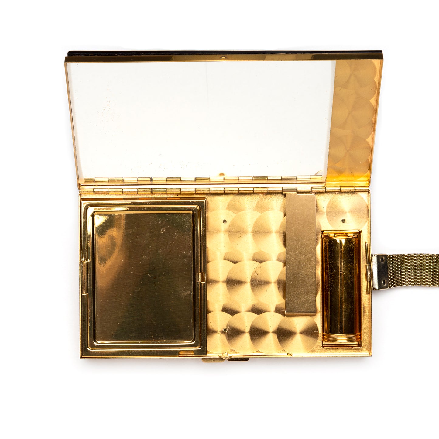 1950s Black Vanity Purse with Two Compartments